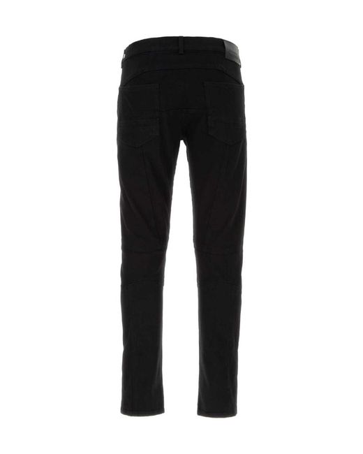 McQueen Black Tapered-Leg Jeans for men