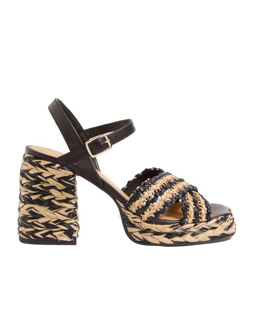 Castaner Multicolor Vicen 95Mm Raffia Sandals
