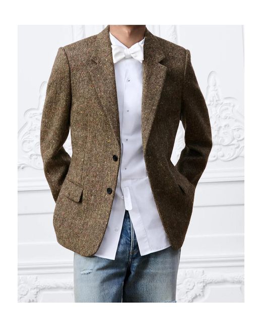 Dior Brown Single-Breasted Jacket for men