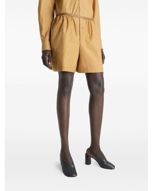Lemaire Natural Elastic Waist Shorts
