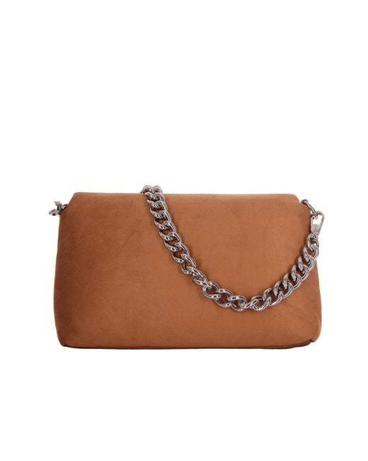 Liu Jo Brown Studded Shoulder Bag