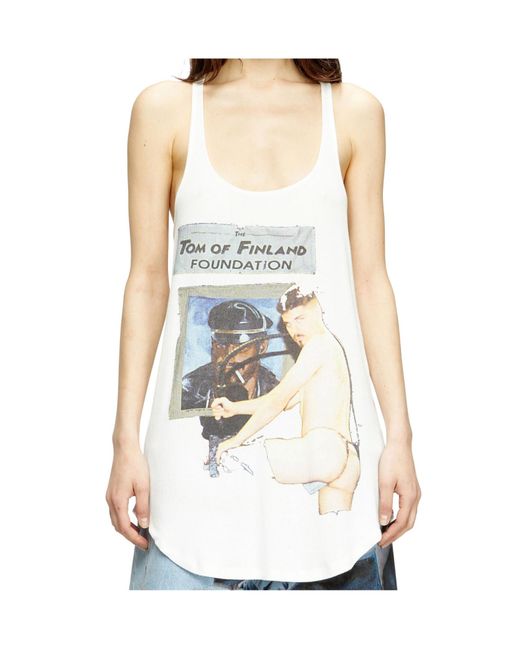 DIESEL White X Tom Of Finland Foundation Pr-T-Shanry-Tom Vest for men