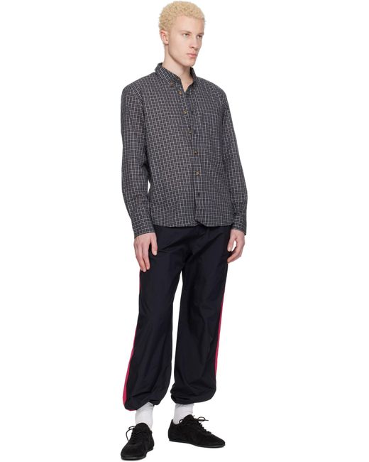 GIMAGUAS Black Elastic Waist Casual Pants for men