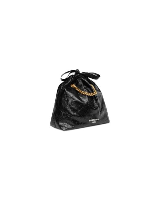 Balenciaga Black Crush Small Tote Bag