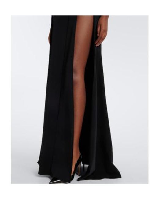 Mugler Black Re/Edit Jeu De Paume Crêpe Gown