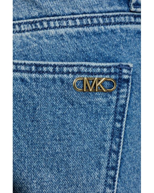 Michael Kors Blue Wide-Leg Jeans