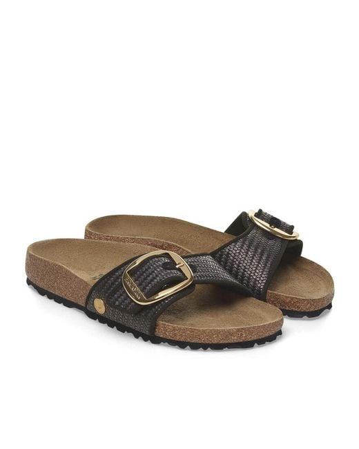 Birkenstock Brown Madrid Big Buckle Sandals
