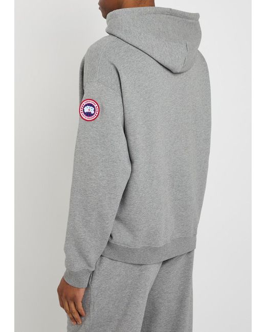 Canada Goose Gray Hooded Cotton Sweatshirt for men