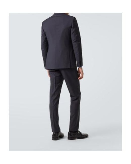 Brioni Blue Trevi Wool And Mohair Suit for men