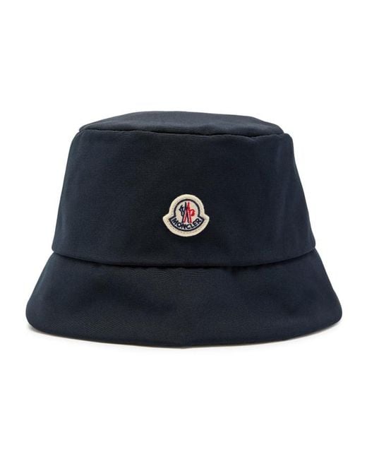 Moncler Blue Reversible Quilted Nylon Bucket Hat
