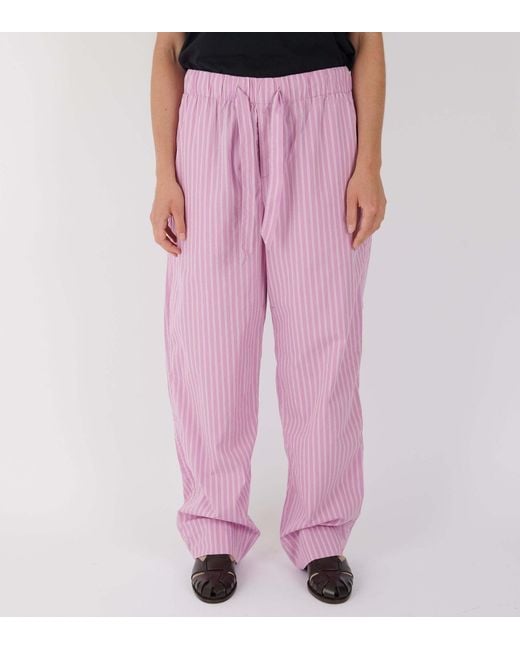 Tekla Pink Striped Pajamas for men