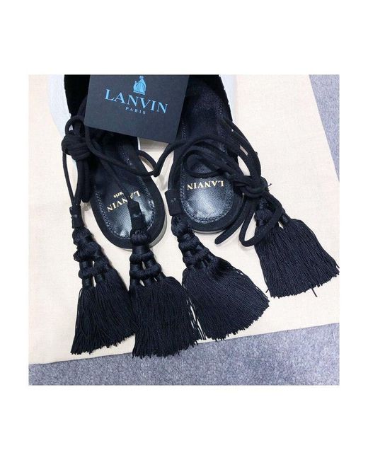 Lanvin White Snake Ribbon Flat Shoes Fspl0W Pibu 021 for men