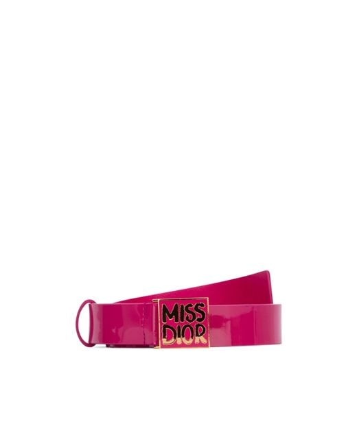 Dior Pink Graffiti Belt