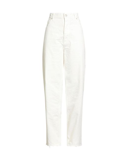 Balenciaga White Denim Trousers