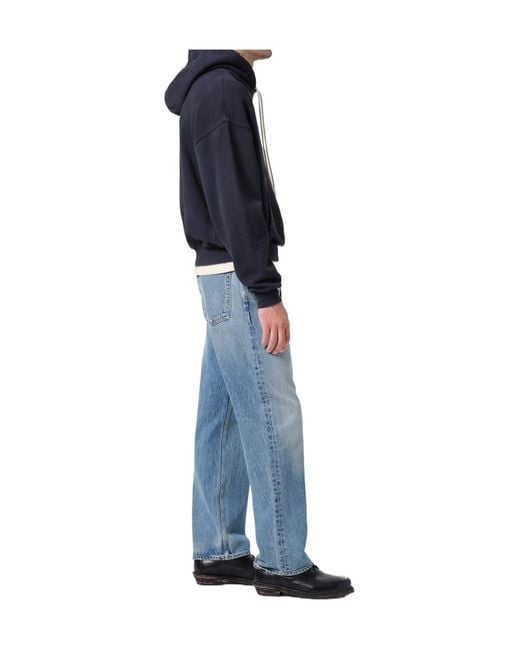 Agolde Blue Magnus Button Jeans for men