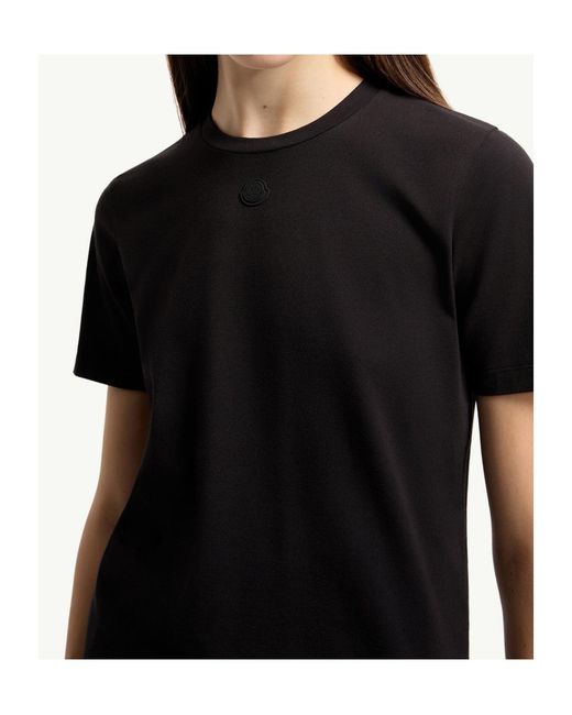 Moncler Black Logo Cotton Jersey T-Shirt