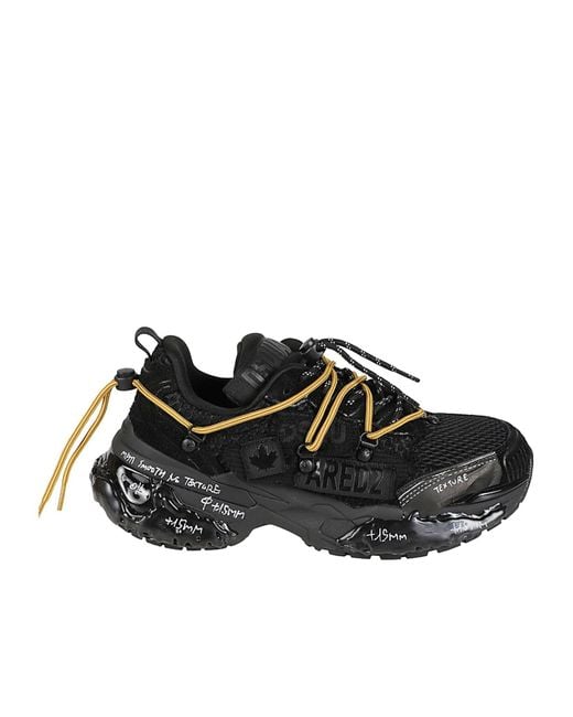 DSquared² Black Faster Sneakers for men