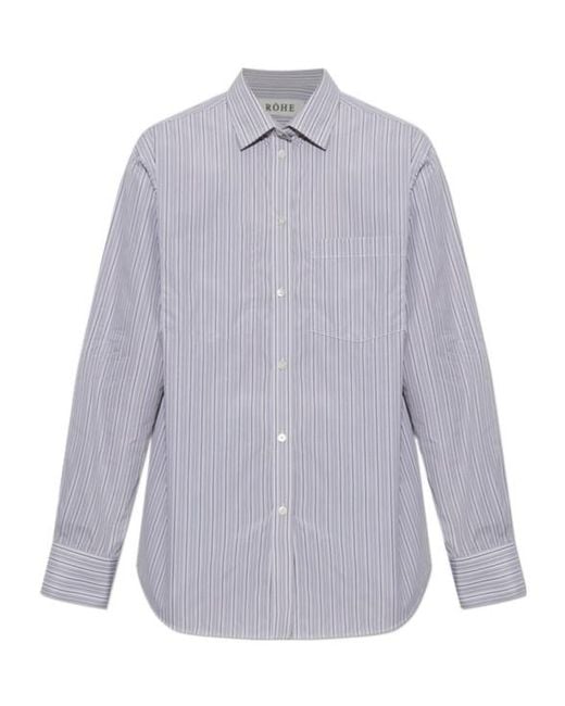 Rohe Purple Long-Sleeved Shirt