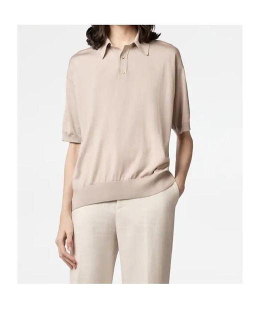 Tod's Natural Button-Fastening Polo Shirt
