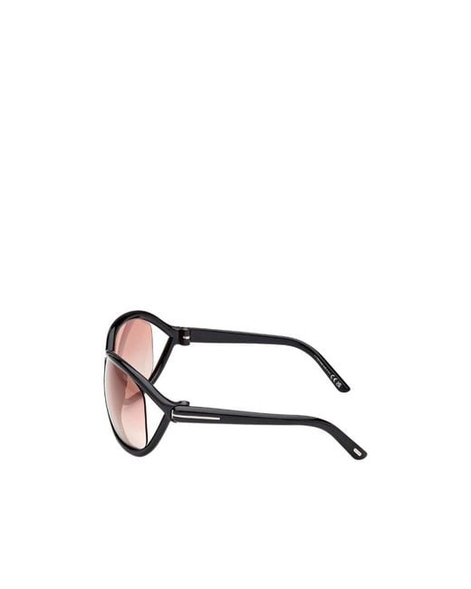 Tom Ford Pink Eyewear Butterfly Frame Sunglasses