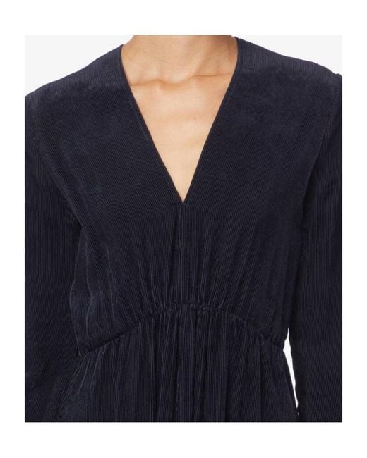 Forte_forte Blue Velvet Midi Dress