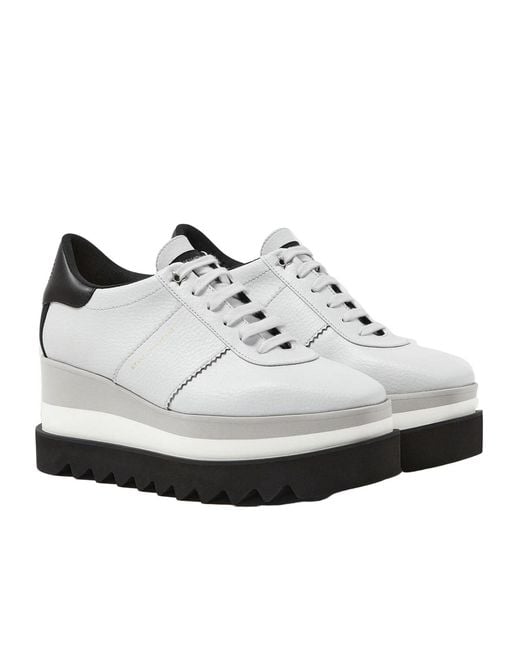 Stella McCartney White Sneakelyse Platform Trainers