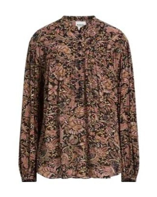 Isabel Marant Brown Printed Long Sleeve Shirt