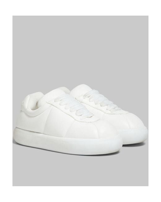 Marni White Bigfoot 2.0 Padded Lace-Up Sneakers
