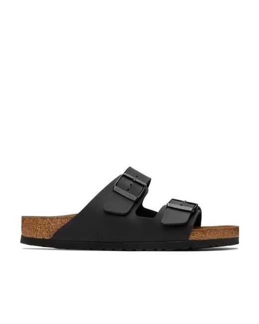 Birkenstock Black Logo Flip Flops