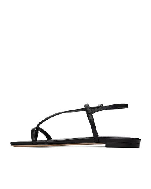 Aeyde Brown Ella Flat Sandals