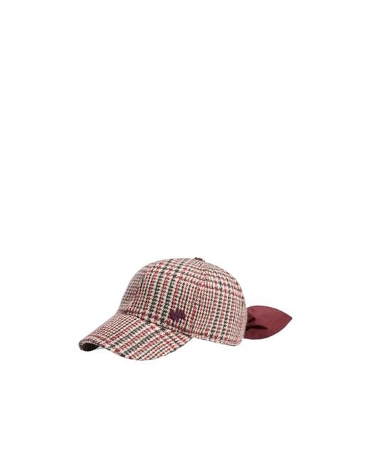 Patou Pink Couture Bow Detailed Cap