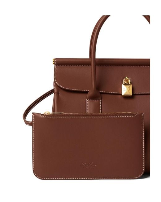 Loro Piana Brown Loom Bag L25