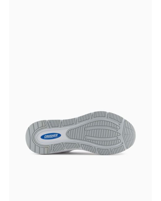EA7 White Lace Up Sneakers for men