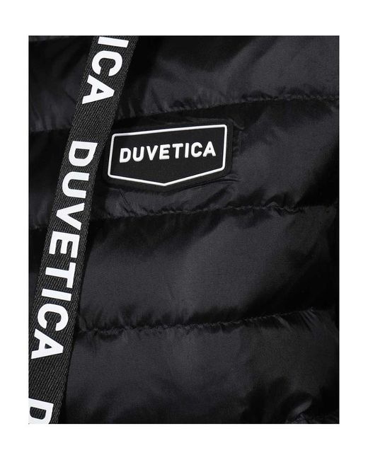 Duvetica Black Bolsenia Logo Patch Hoodie