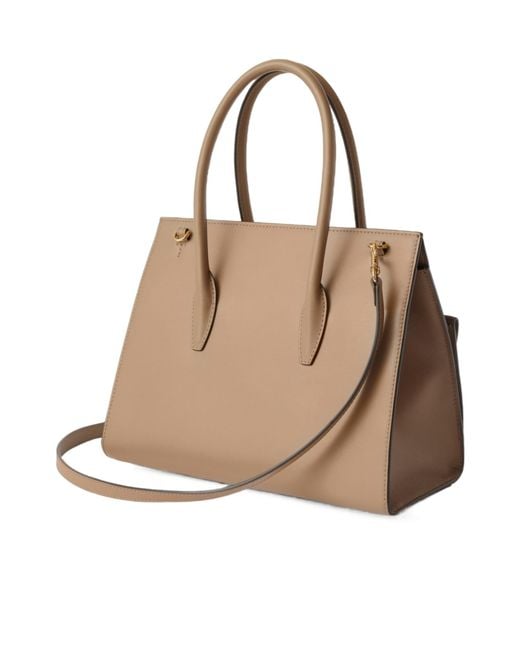Furla Brown Turn-Lock Shoulder Bag