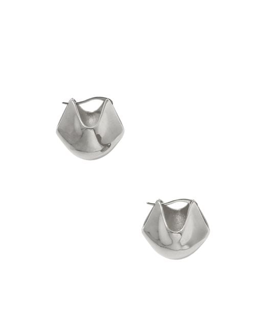 Khaite Metallic Lotus Small Earrings