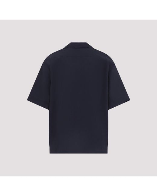 Studio Nicholson Blue Agios Short-Sleeve Shirt for men