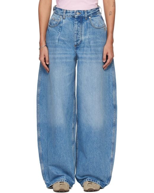 Jacquemus Blue The Ovalo De-Nîmes Curved Leg Jeans
