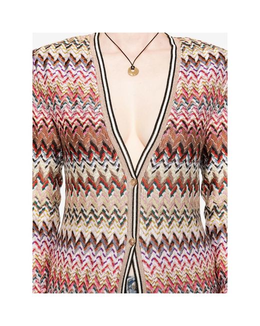 Missoni Multicolor Zigzag-Pattern Cardi-Coat