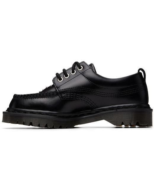 Dr. Martens Black Lowell Stud Derby Shoes for men