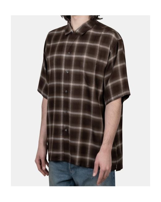 Ssstein Black Check-Pattern Shirt for men