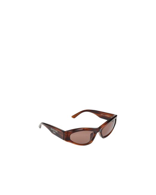 Balenciaga White Eyewear Cat-Eye Frame Sunglasses