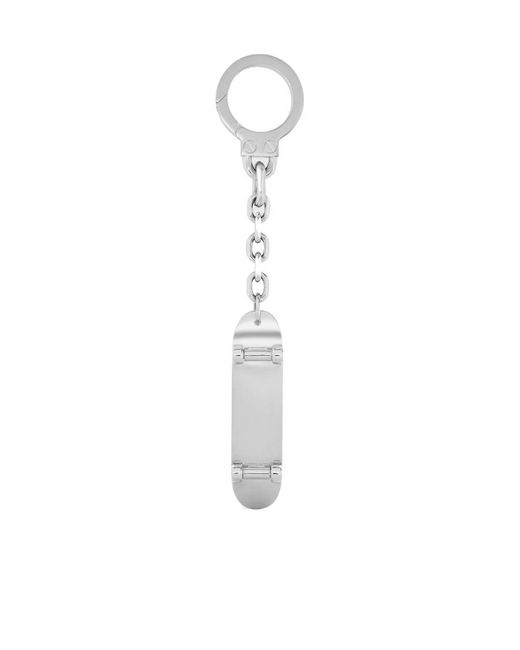 Céline White Skateboard Charm for men