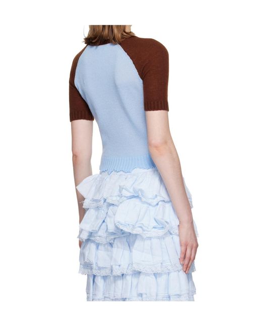ShuShu/Tong Blue Short-Sleeved Knitwear