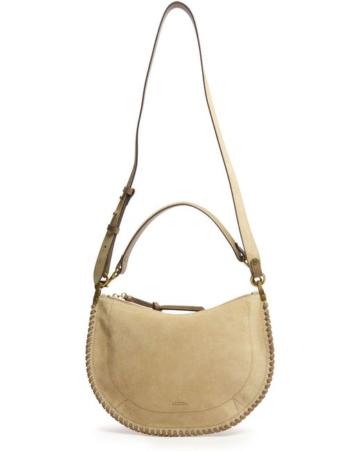 Isabel Marant White Oskan Soft Zipped Shoulder Bag