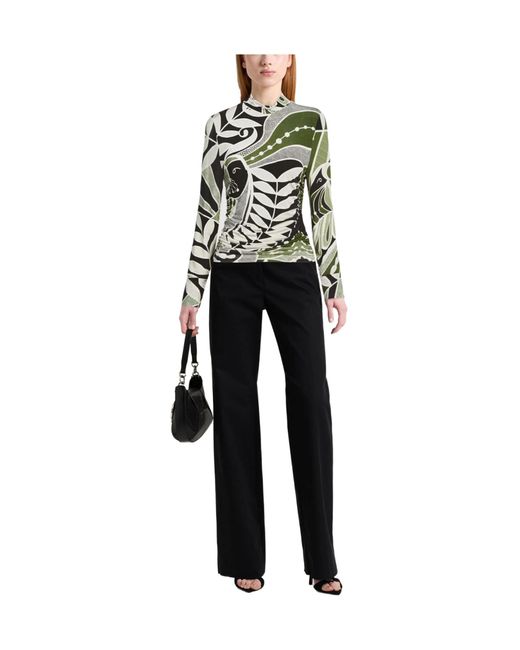 Farm Rio Green Floral Long-Sleeve Base Layer