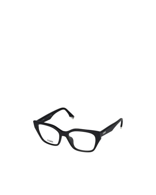 Fendi White Eyewear Butterfly Frame Glasses