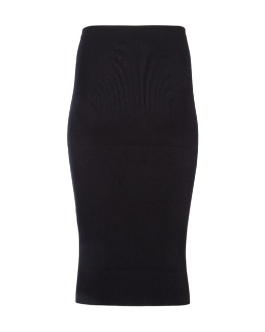 Céline Black Emblem Skirt