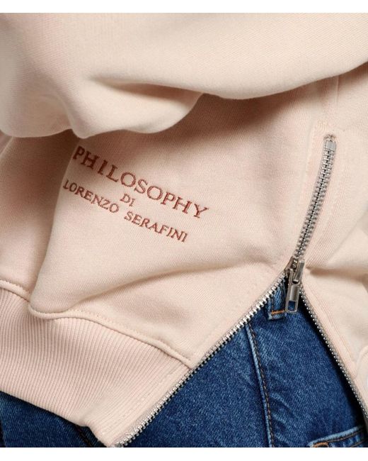 Philosophy Di Lorenzo Serafini Natural Crew Neck Sweatshirt