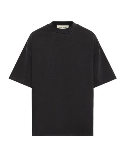 Fear Of God Black Logo-Patch T-Shirt